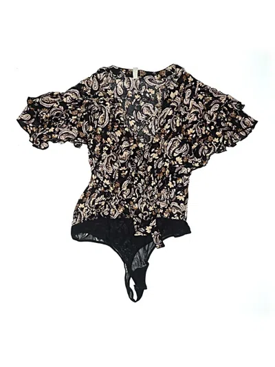 Pre-owned Intimately By Free People Bodysuit In Black