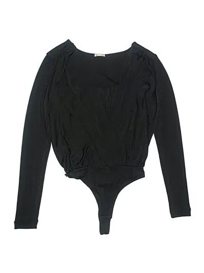 Pre-owned Intimately By Free People Bodysuit In Black
