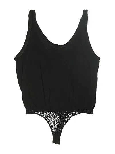 Pre-owned Intimately By Free People Bodysuit In Black