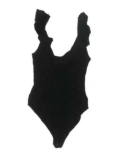 Pre-owned Intimately By Free People Bodysuit In Black