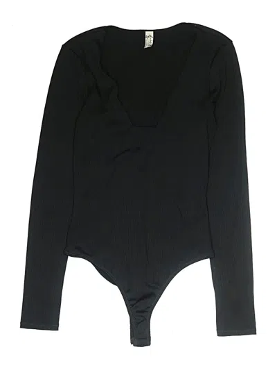 Pre-owned Intimately By Free People Bodysuit In Black