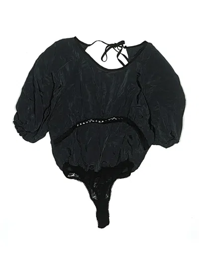 Pre-owned Intimately By Free People Bodysuit In Black