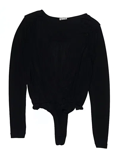 Pre-owned Intimately By Free People Bodysuit In Black