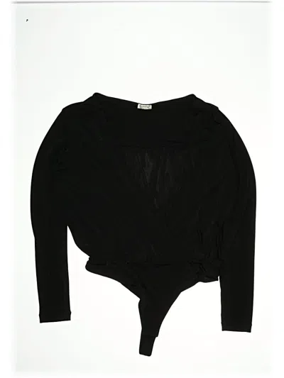 Pre-owned Intimately By Free People Bodysuit In Black