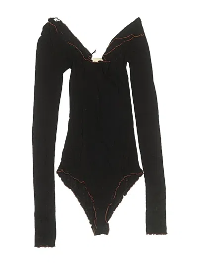 Pre-owned Intimately By Free People Bodysuit In Black