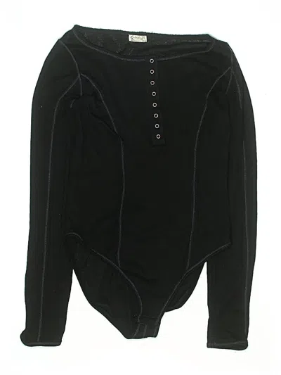 Pre-owned Intimately By Free People Bodysuit In Black