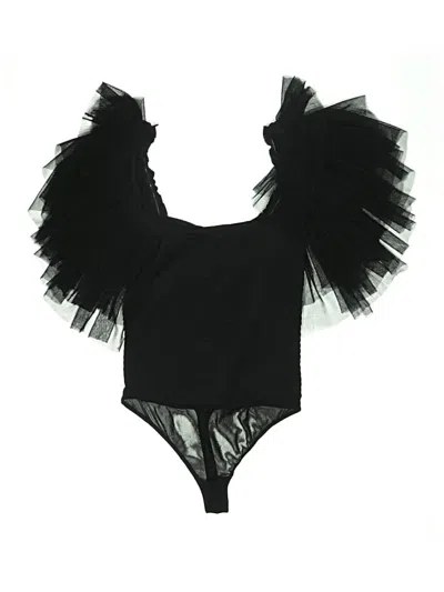 Pre-owned Intimately By Free People Bodysuit In Black