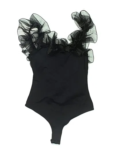 Pre-owned Intimately By Free People Bodysuit In Black