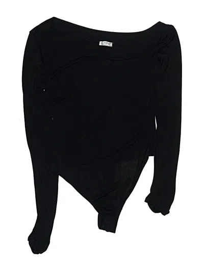 Pre-owned Intimately By Free People Bodysuit In Black