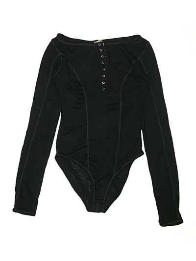 Pre-owned Intimately By Free People Bodysuit In Black