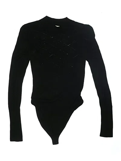 Pre-owned Intimately By Free People Bodysuit In Black