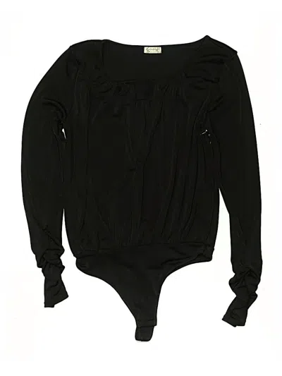Pre-owned Intimately By Free People Bodysuit In Black