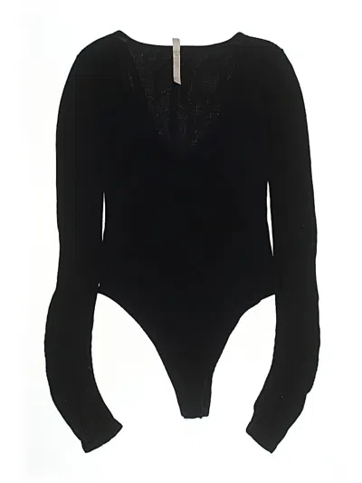Pre-owned Intimately By Free People Bodysuit In Black