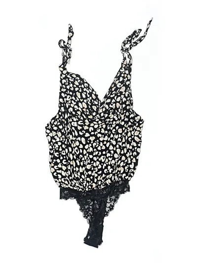 Pre-owned Intimately By Free People Bodysuit In Black
