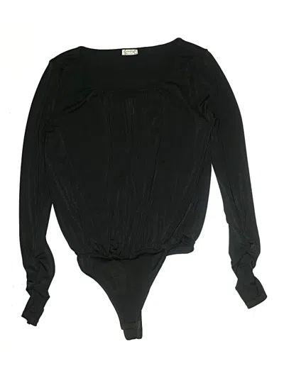 Pre-owned Intimately By Free People Bodysuit In Black