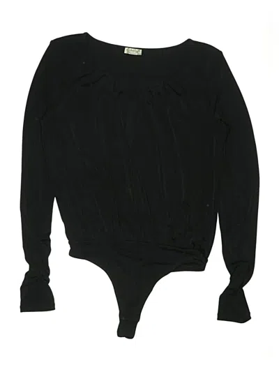 Pre-owned Intimately By Free People Bodysuit In Black