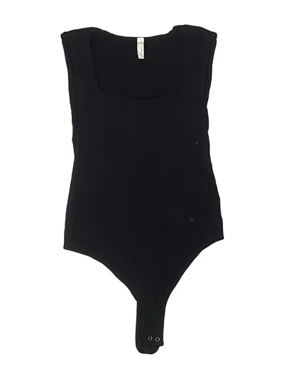 Pre-owned Intimately By Free People Bodysuit In Black