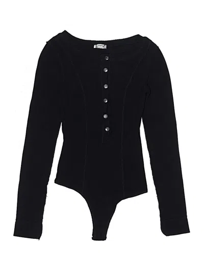 Pre-owned Intimately By Free People Bodysuit In Black