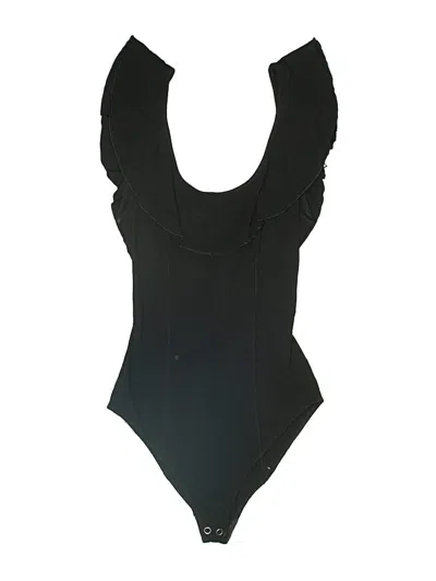 Pre-owned Intimately By Free People Bodysuit In Black