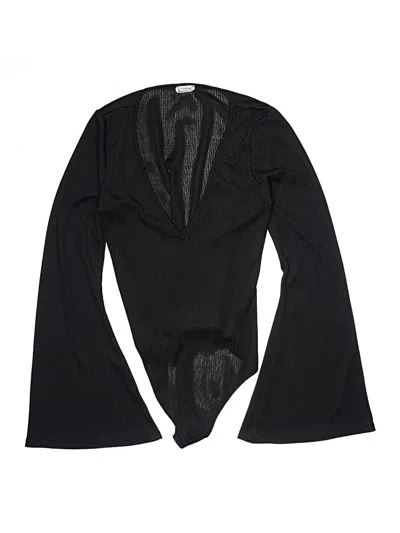 Pre-owned Intimately By Free People Bodysuit In Black