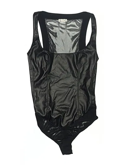 Pre-owned Intimately By Free People Bodysuit In Black