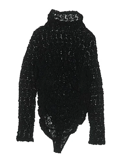 Pre-owned Intimately By Free People Bodysuit In Black