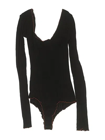 Pre-owned Intimately By Free People Bodysuit In Black