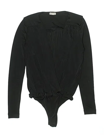Pre-owned Intimately By Free People Bodysuit In Black