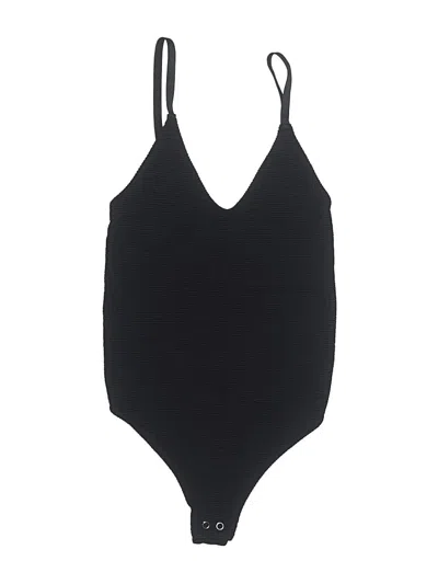 Pre-owned Intimately By Free People Bodysuit In Black