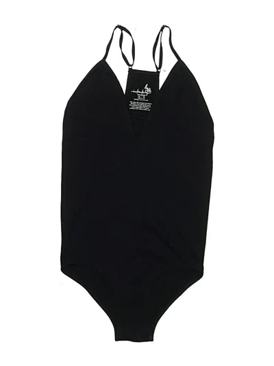 Pre-owned Intimately By Free People Bodysuit In Black