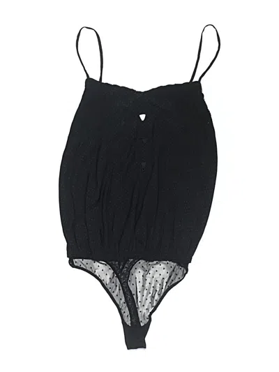 Pre-owned Intimately By Free People Bodysuit In Black