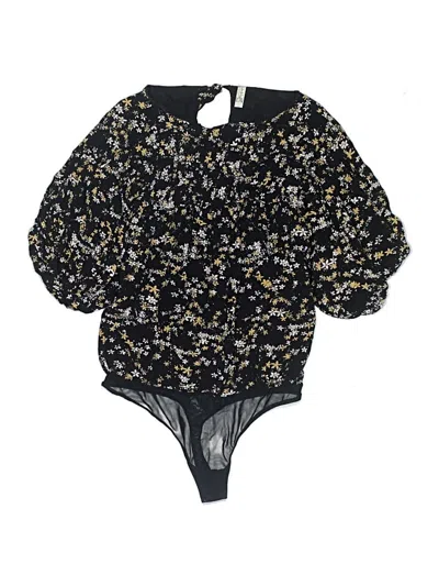 Pre-owned Intimately By Free People Bodysuit In Black