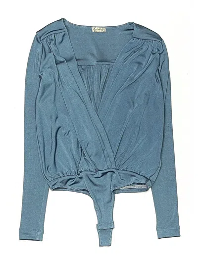 Pre-owned Intimately By Free People Bodysuit In Blue