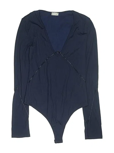 Pre-owned Intimately By Free People Bodysuit In Blue