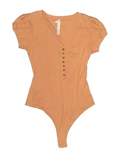 Pre-owned Intimately By Free People Bodysuit In Brown