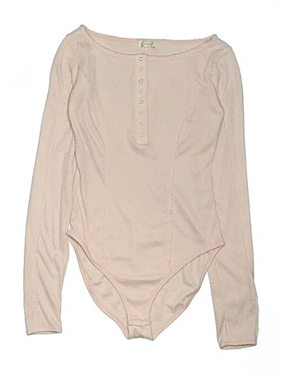 Pre-owned Intimately By Free People Bodysuit In Brown