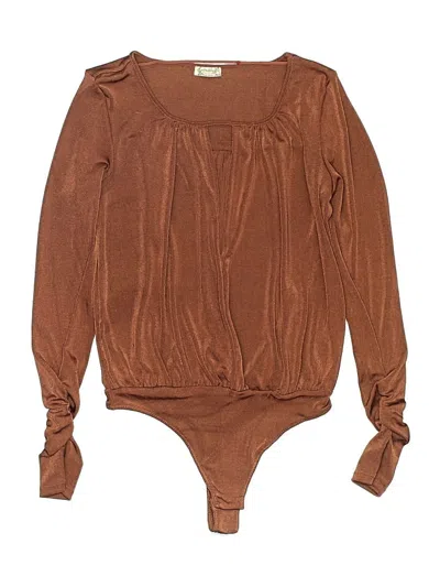 Pre-owned Intimately By Free People Bodysuit In Brown