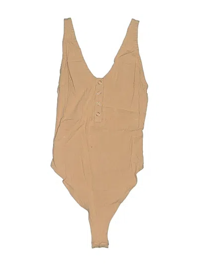 Pre-owned Intimately By Free People Bodysuit In Brown