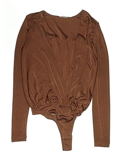 Pre-owned Intimately By Free People Bodysuit In Brown
