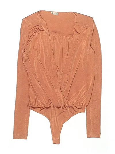 Pre-owned Intimately By Free People Bodysuit In Brown
