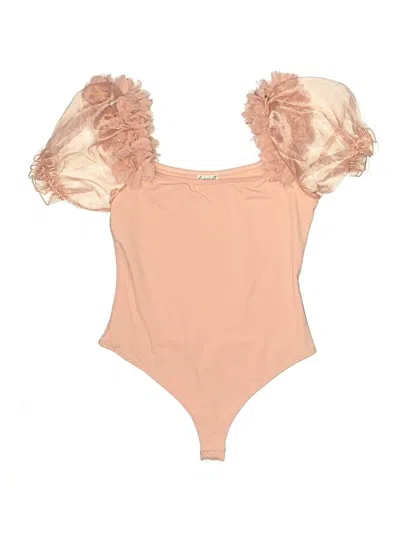 Pre-owned Intimately By Free People Bodysuit In Brown