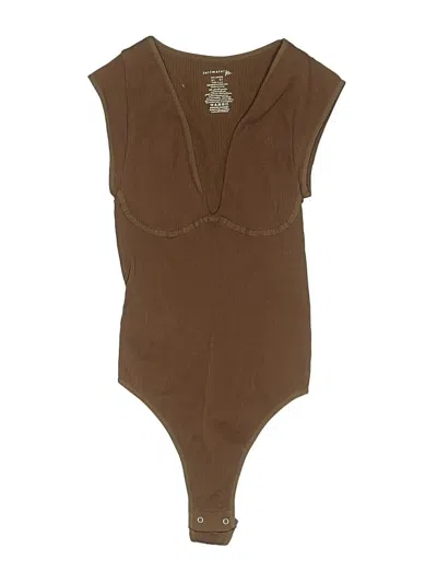 Pre-owned Intimately By Free People Bodysuit In Brown