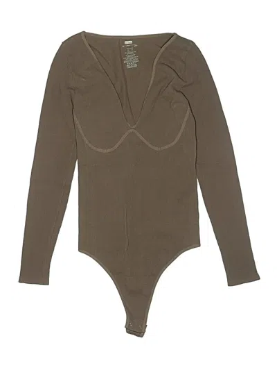 Pre-owned Intimately By Free People Bodysuit In Brown