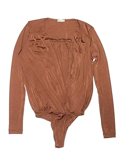 Pre-owned Intimately By Free People Bodysuit In Brown