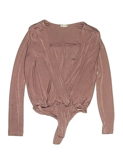 Pre-owned Intimately By Free People Bodysuit In Brown