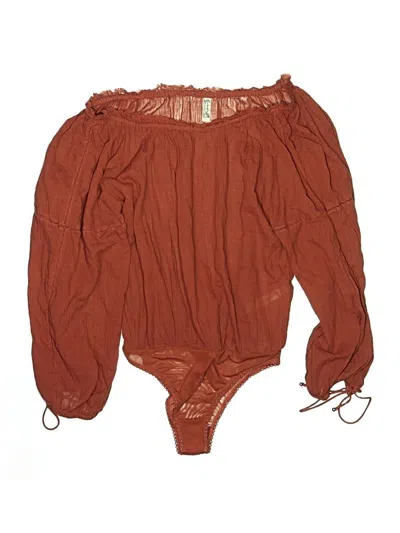 Pre-owned Intimately By Free People Bodysuit In Brown