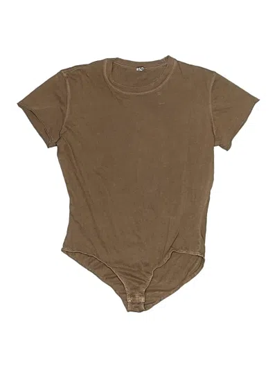 Pre-owned Intimately By Free People Bodysuit In Brown