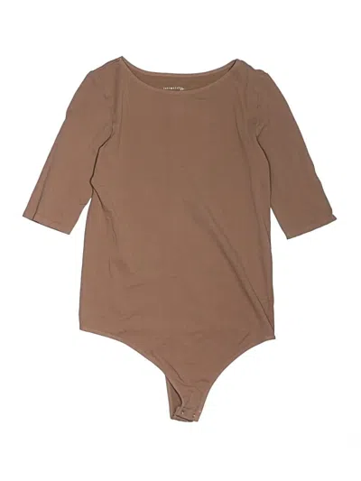 Pre-owned Intimately By Free People Bodysuit In Brown