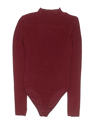 Pre-owned Intimately By Free People Bodysuit In Burgundy