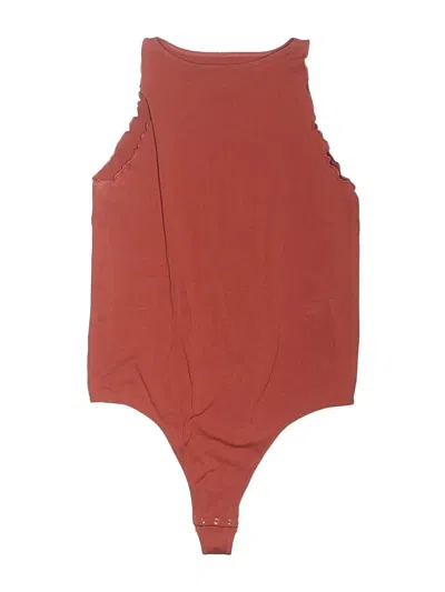 Pre-owned Intimately By Free People Bodysuit In Burgundy